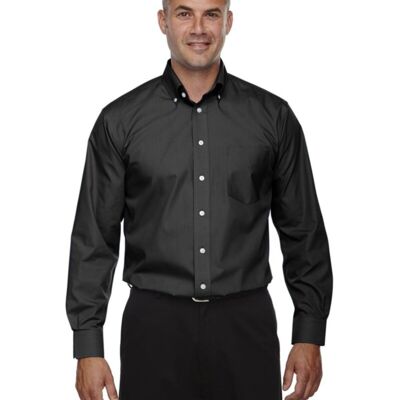Men's Tall Crown Collection® Broadcloth Woven Dress Shirt Thumbnail