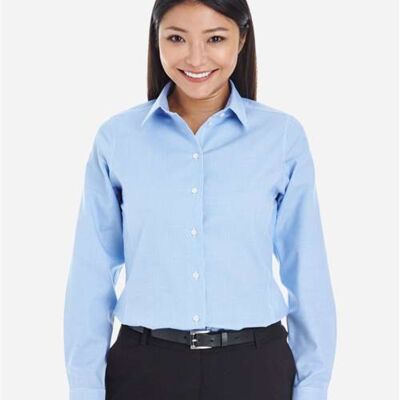 Women's Crown Collection® Royal Dobby Woven Dress Shirt Thumbnail
